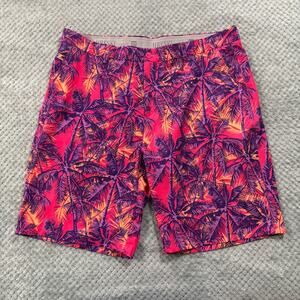 HRESKI Men's Hawaiian Performance 9" Chino Golf Shorts Sz 38